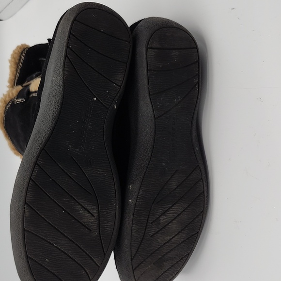 Easy Spirit black boots with tan faux fur leather upper Westwing Sz 10M - Picture 9 of 9